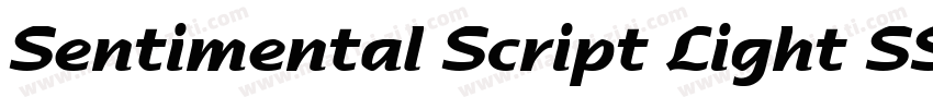 Sentimental Script Light SSi字体转换
